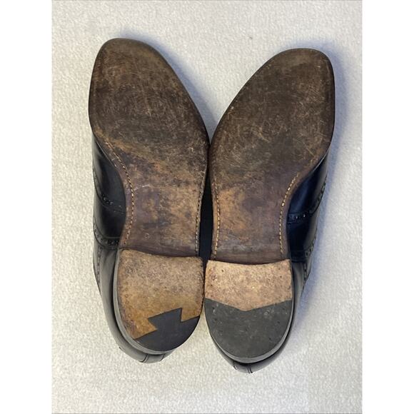 VTG Brooks Brothers Brooks English Devon Black Leather Wingtip Brogue Oxford main image 12